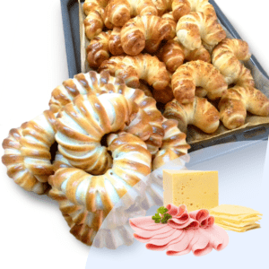 Μίνι Αφράτα Μπουρεκάκια Με Ζαμπόν και Κασέρι