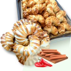 Μίνι Αφράτα Μπουρεκάκια Με Λουκάνικο και Πιπεριά